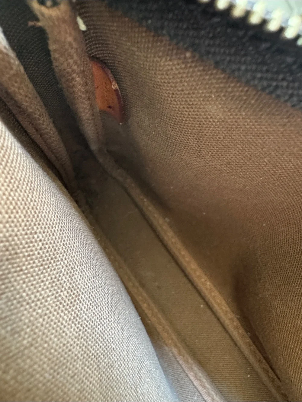 Brand new strap! Louis Vuitton Brown Monogram Canvas Pochette